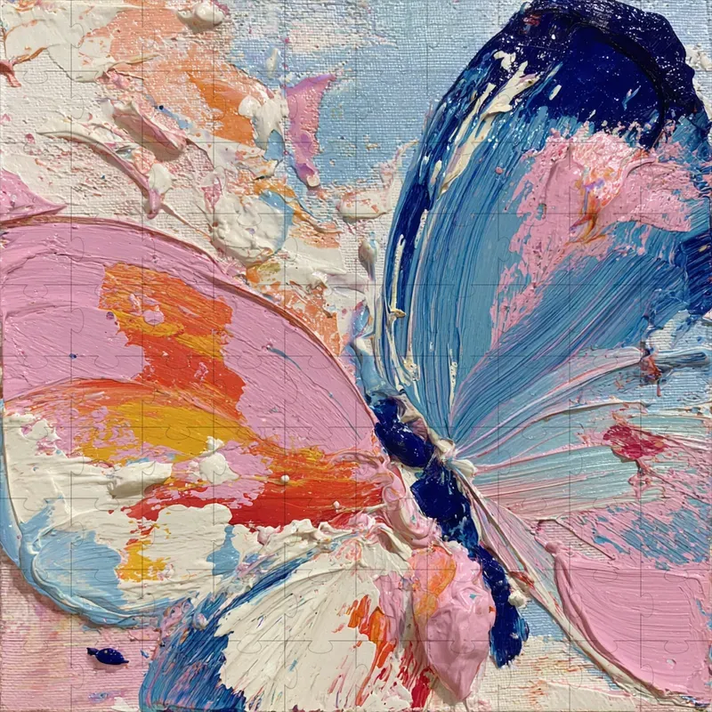 Impasto Pastel Wave Motions