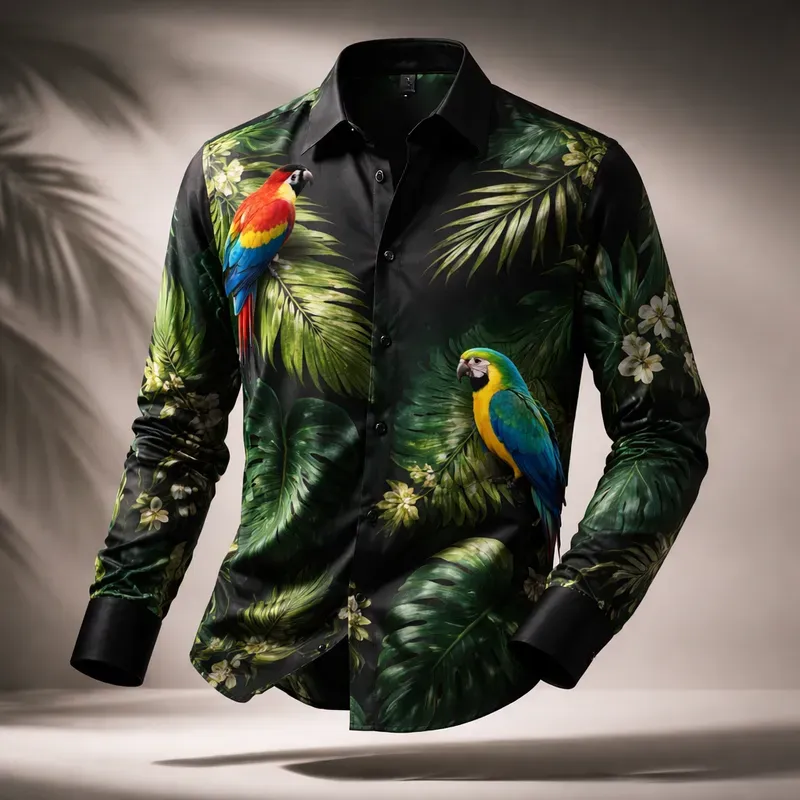 Luxury Floral Shirt Product Photography