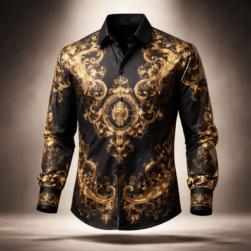 Luxury Floral Shirt Product Photography
