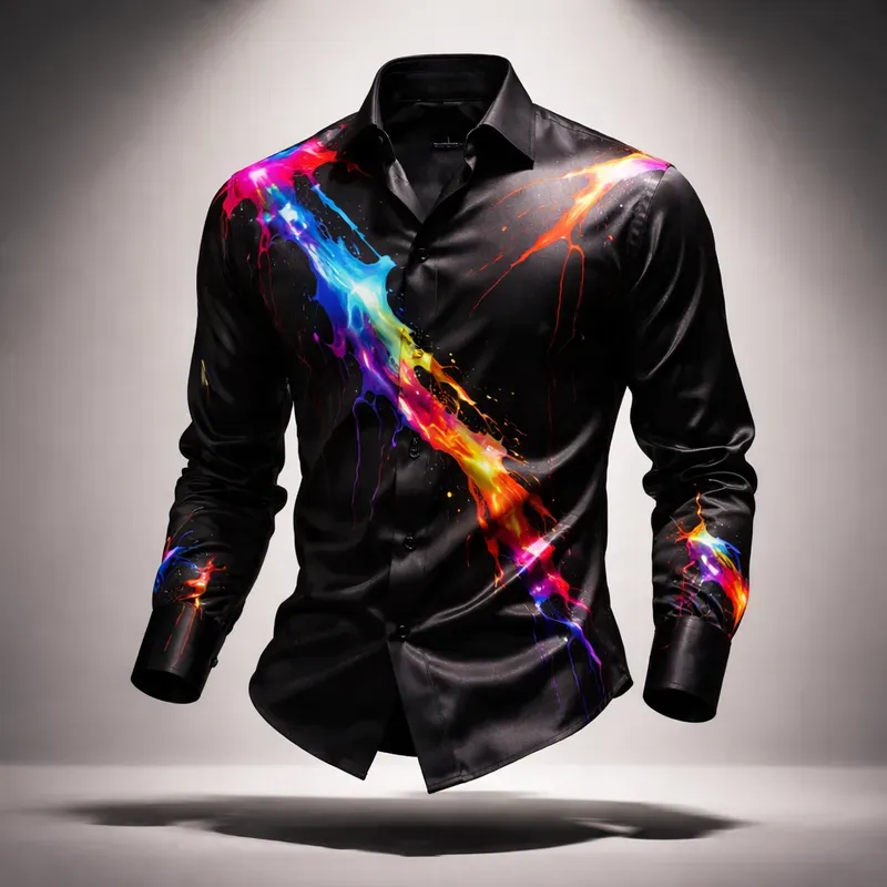 Luxury Floral Shirt Product Photography