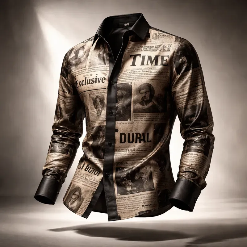 Luxury Floral Shirt Product Photography