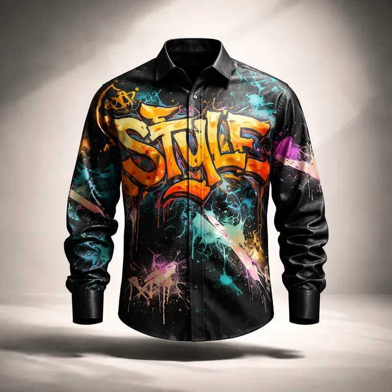 Luxury Floral Shirt Product Photography