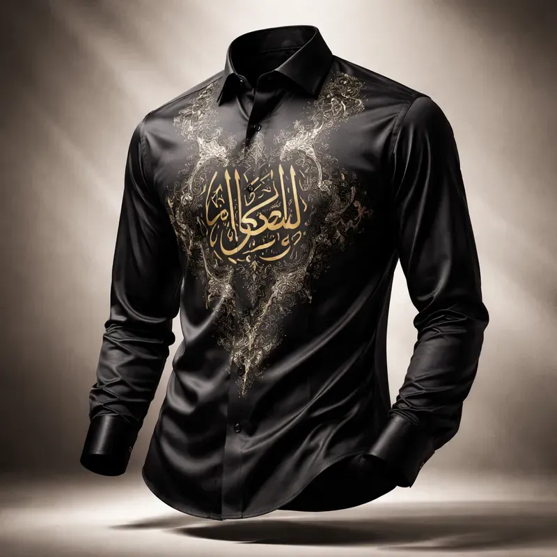 Luxury Floral Shirt Product Photography