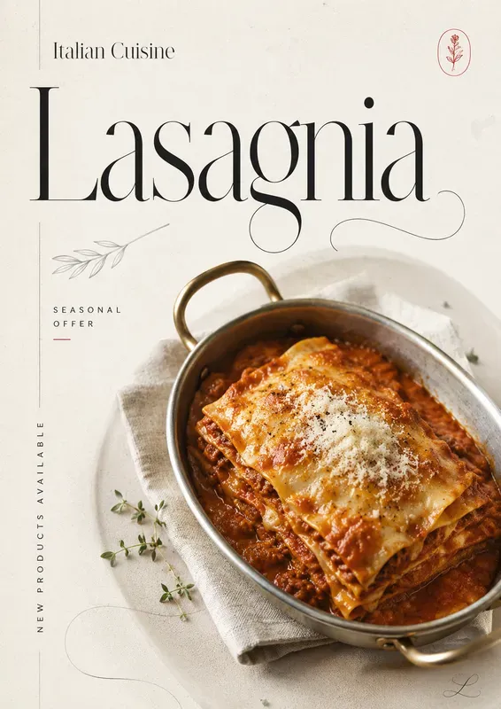 Minimalist Editorial Food Posters