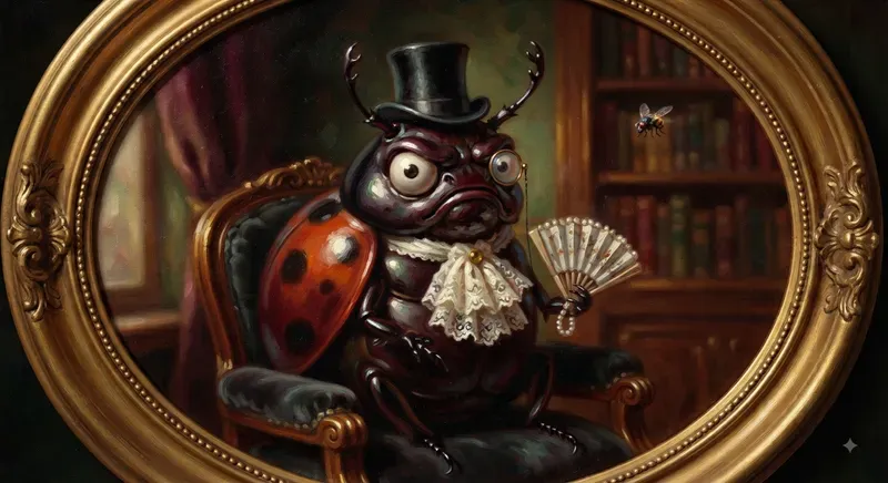 Whimsical Victorian Insect Portraits