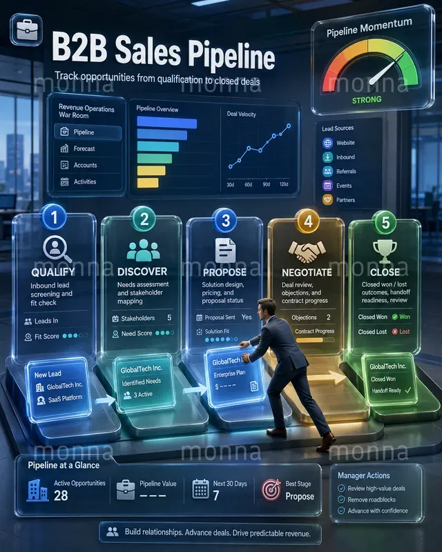 3D Glass Control Dashboard Infographics
