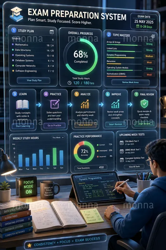 3D Glass Control Dashboard Infographics