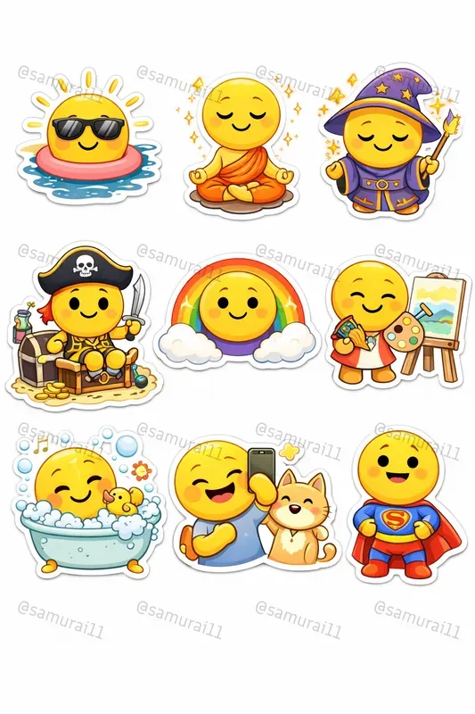 Emoji To Printable Sticker Sheets
