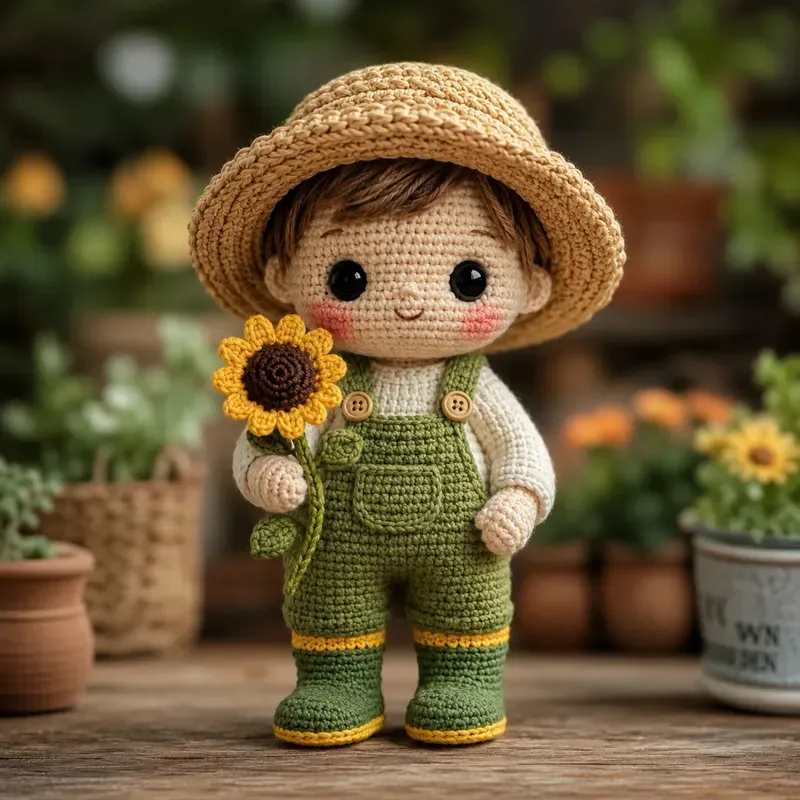 Cute Crochet Baby Portraits