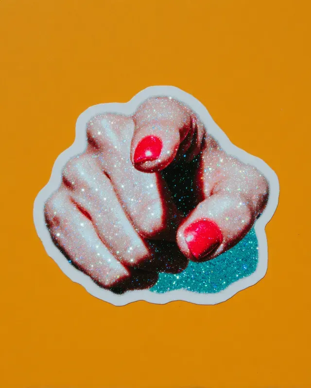 Glitter Sparkle Diecut Stickers