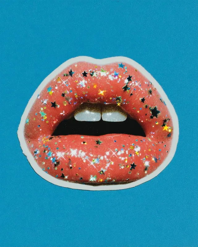Glitter Sparkle Diecut Stickers