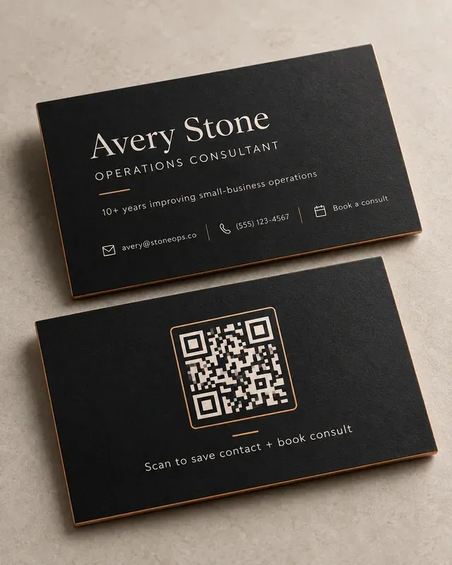 Qr Business Card Contact Handoffs