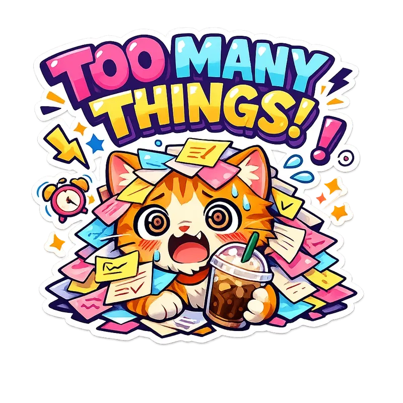 Chaotic Cute Emotion Stickers