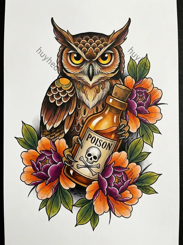 Neotraditional Bold Tattoo Art