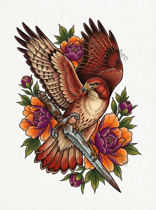 Neotraditional Bold Tattoo Art