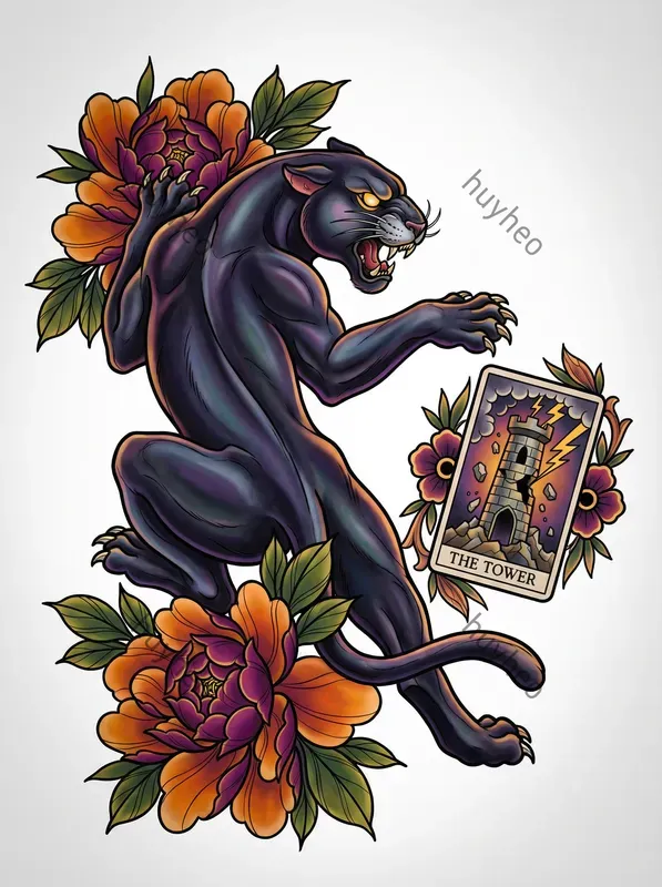 Neotraditional Bold Tattoo Art