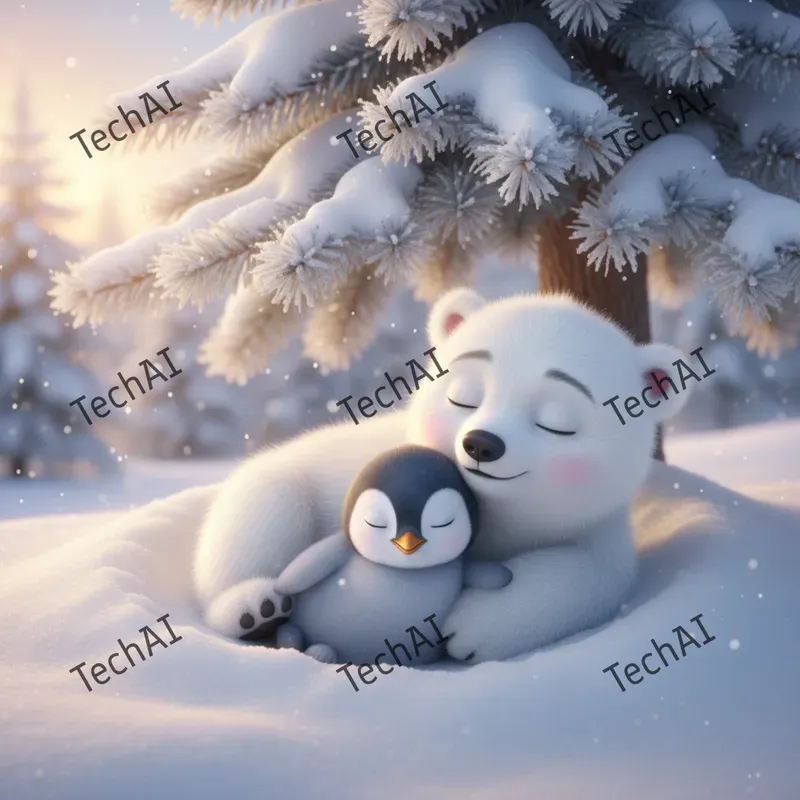 3D Animated Winter Wonderland Style