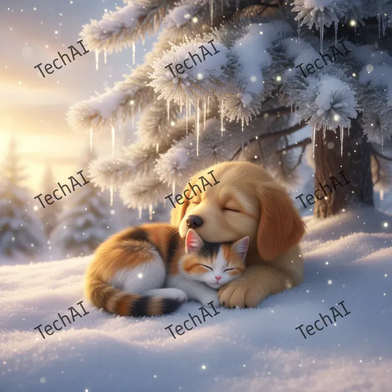 3D Animated Winter Wonderland Style