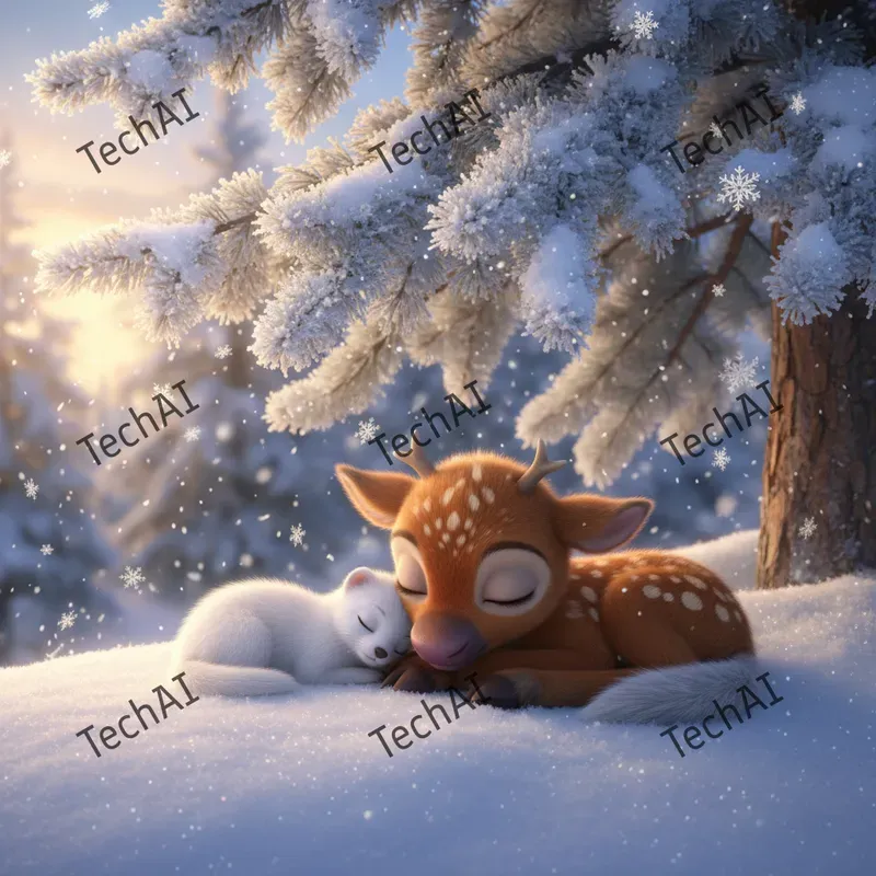 3D Animated Winter Wonderland Style
