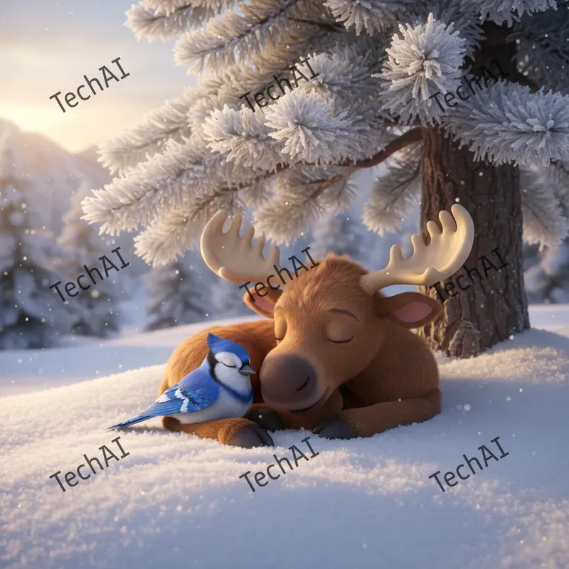 3D Animated Winter Wonderland Style