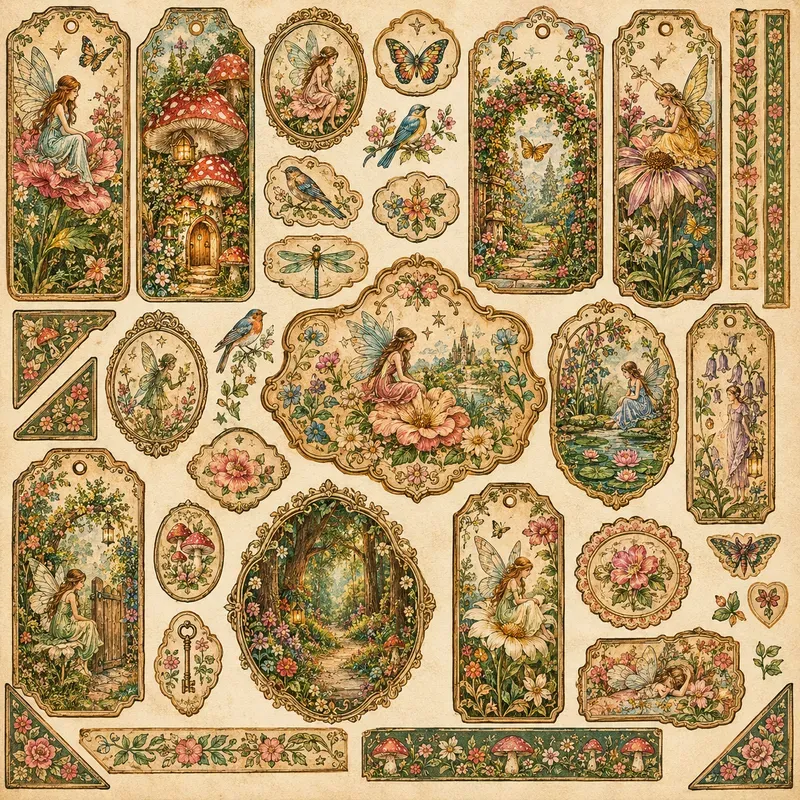Vintage Fairy Ephemera Magics