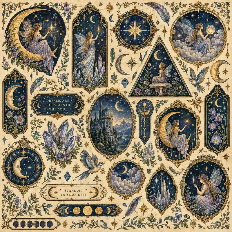 Vintage Fairy Ephemera Magics