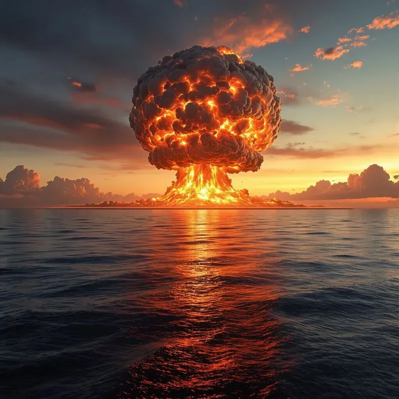 Cities Apocalypse Scenes Nuclear Explosions