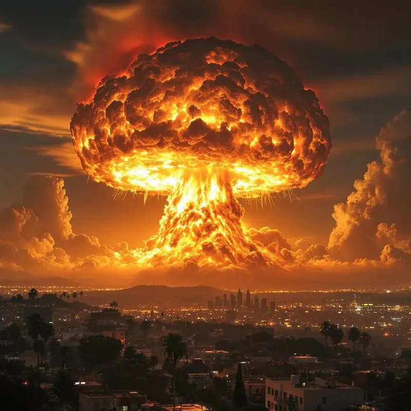 Cities Apocalypse Scenes Nuclear Explosions