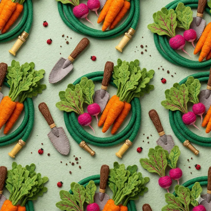 Seamless Cozy Felt Craft Patterns