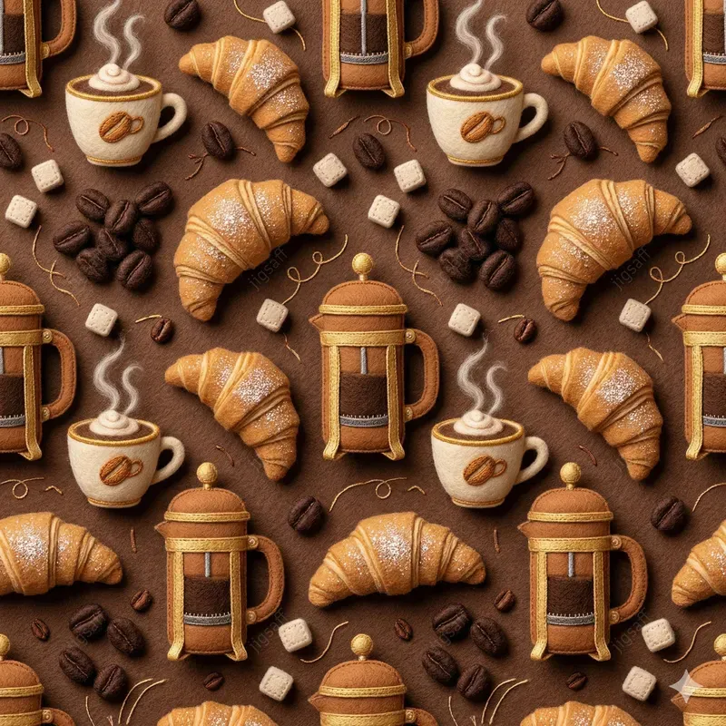 Seamless Cozy Felt Craft Patterns