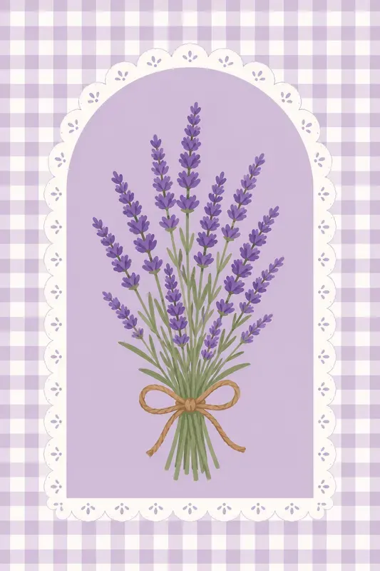 Cottagecore Gingham Arch Vectors