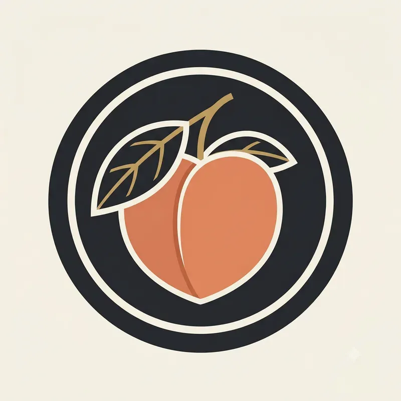 Modern Drupe Fruit Emblems