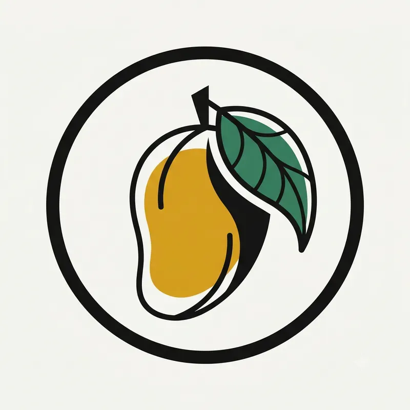 Modern Drupe Fruit Emblems