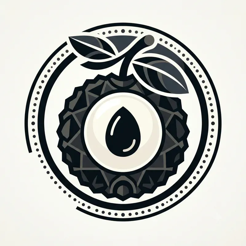 Modern Drupe Fruit Emblems