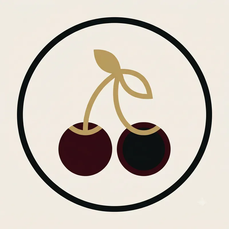 Modern Drupe Fruit Emblems