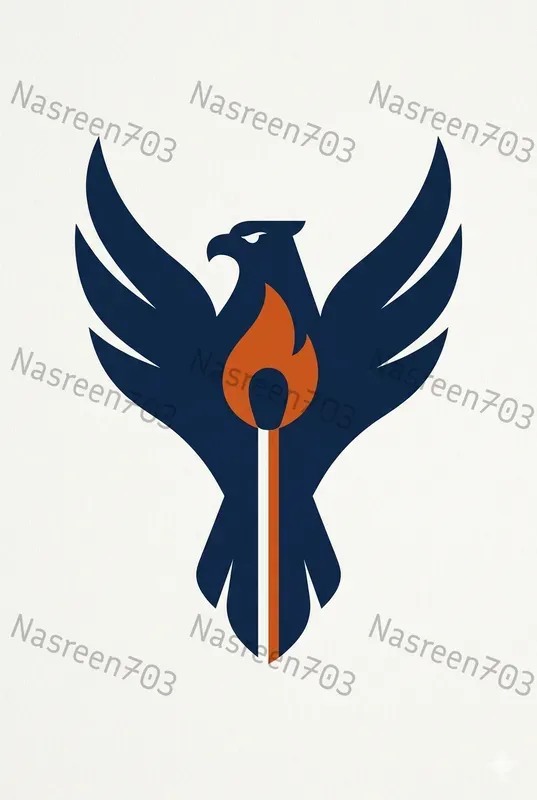 Minimalist Negative Space Emblem Logos