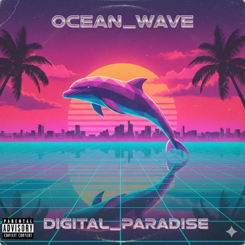 90s Y2k Neon Vinyl Album Covers