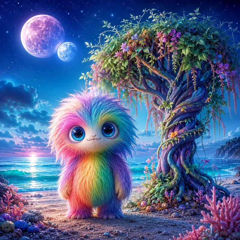 Moonlit Fantasy Creatures