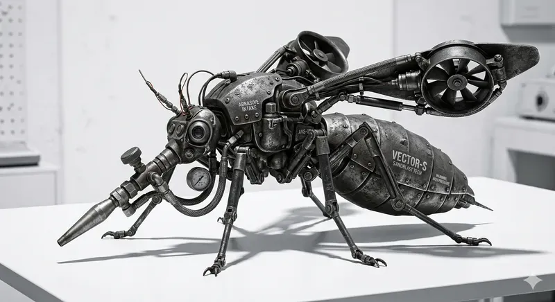 Highpressure Sandblasting Mech Insects