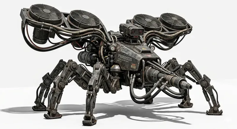 Highpressure Sandblasting Mech Insects