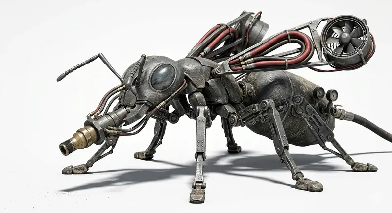 Highpressure Sandblasting Mech Insects