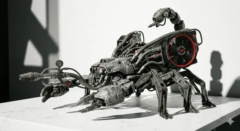 Highpressure Sandblasting Mech Insects