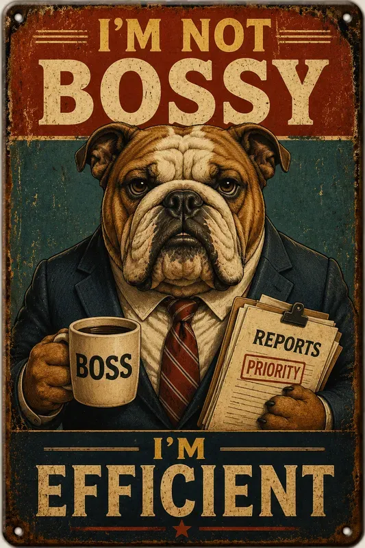 Vintage Funny Animal Tin Signs