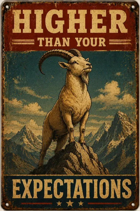 Vintage Funny Animal Tin Signs