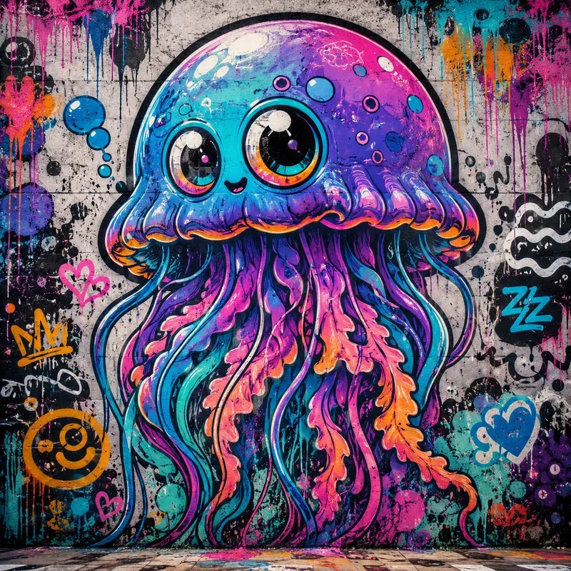 Urban Graffiti Character Art