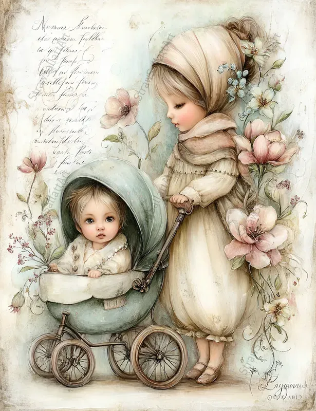 Mothers Day Junk Journal Boho Style Art