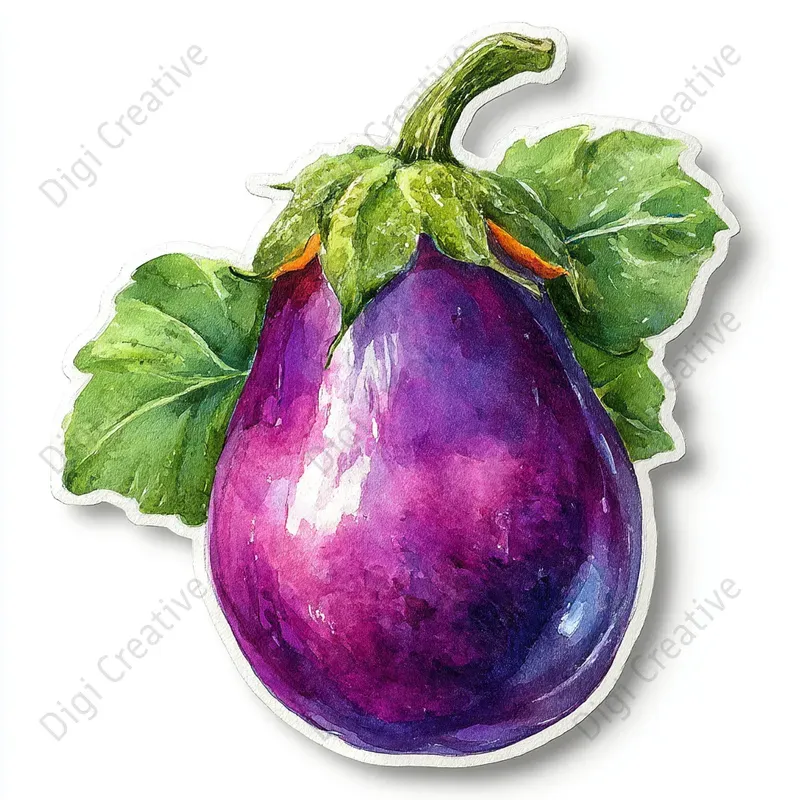 Seasonal Watercolor Sticker Art