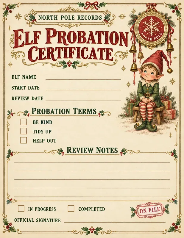 Funny Elf Mischief Printable Kits