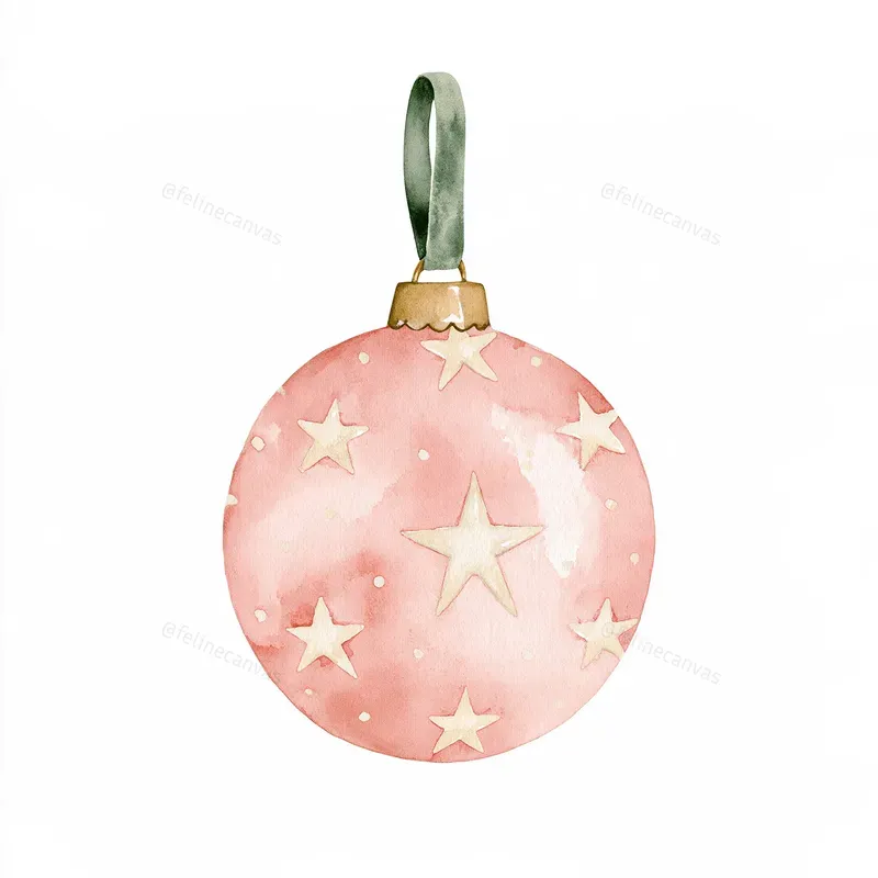 Soft Christmas Watercolor Cliparts