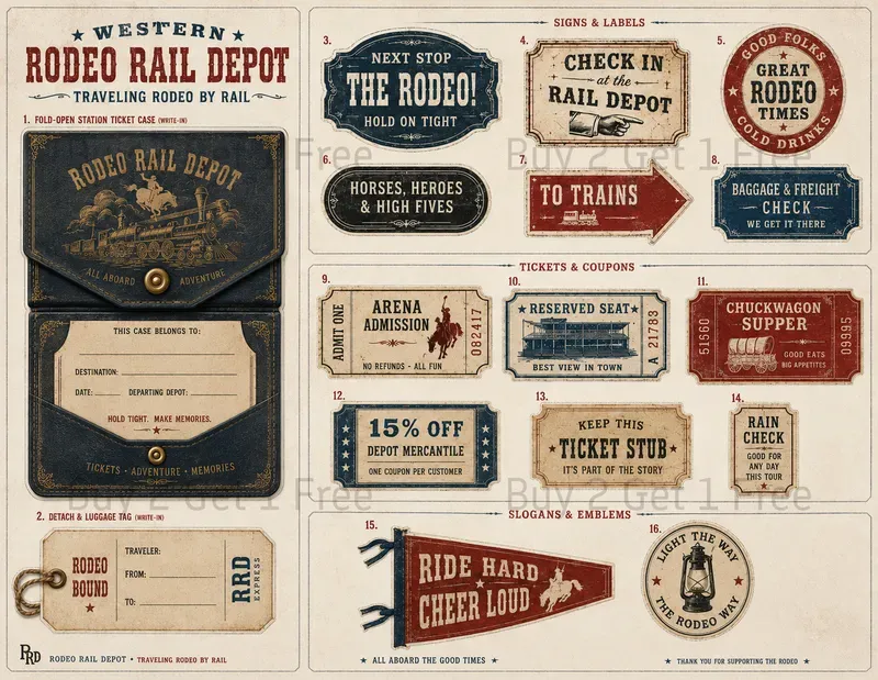 Western Advertising Ephemera Sheets
